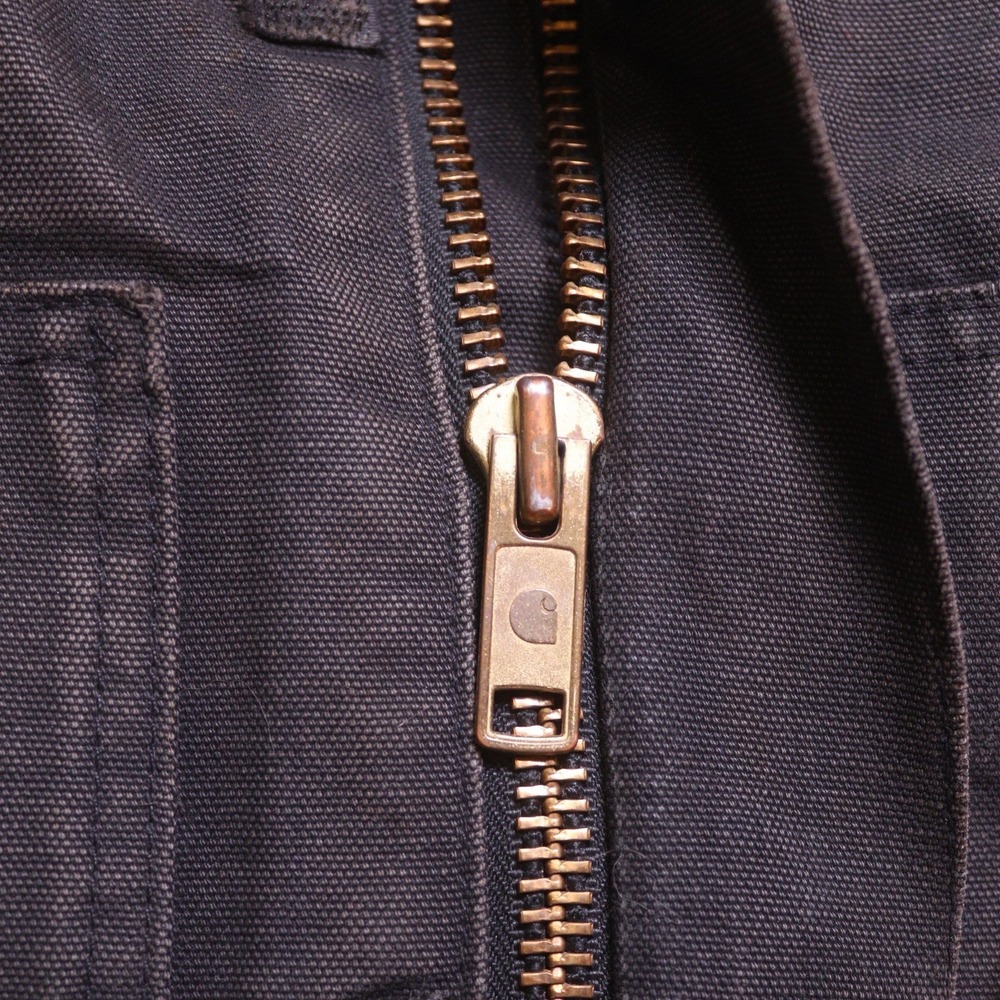 Vintage Carhartt Detroit Arctic Jacket Size Medium USA Made Faded Distressed - Picture 5 of 16